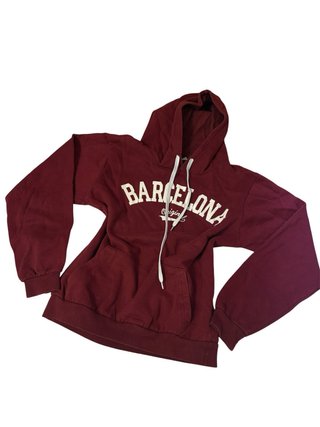 Felpa con cappuccio "Barcelona Original" bordeaux