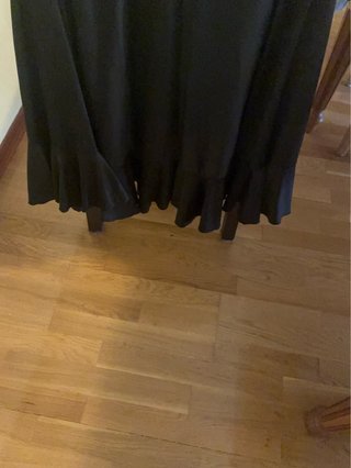 Falda flamenca negra