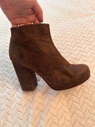 Botines/ zapatos de piel estilo 70s