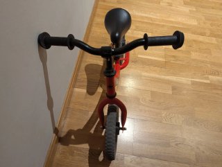 Bicicleta Sawyer sin pedales roja
