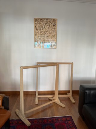 Paralelas Gorletic con agarre de madera para dips