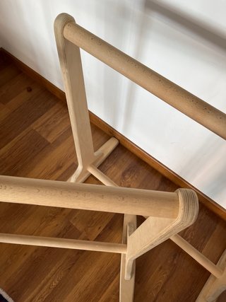 Paralelas Gorletic con agarre de madera para dips