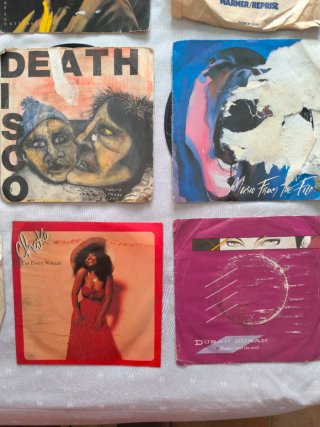 4€ cada uno, 18 Vinilos 7 Internacional Pop Rock