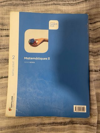 Matemàtiques II, 2 Batxillerat