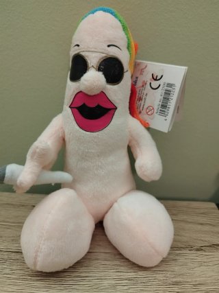 Simpatico Peluche pisellino con occhiali