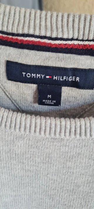Jersey Tommy Hilfiger gris talla M