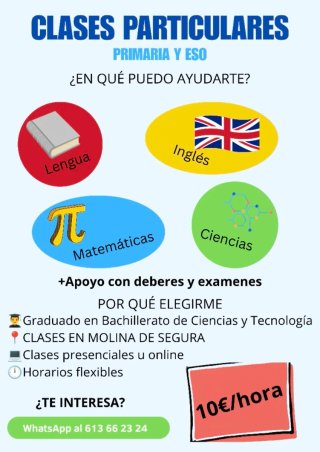 Profesor particular para Primaria y ESO