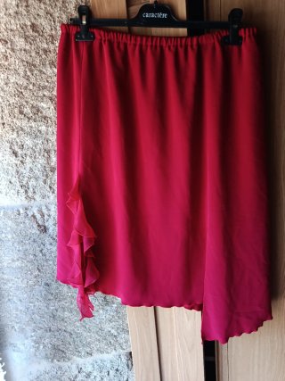 Conjunto Chaqueta y Falda Caractere Rojo Talla XL