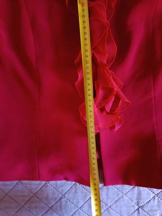Conjunto Chaqueta y Falda Caractere Rojo Talla XL