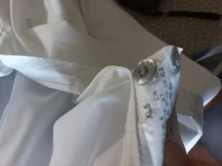 Conjunto Camisa Blanca y Pantalón Gris Talla XL
