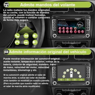 AWESAFE AutoRadio 2DIN 7'' CD DVD GPS Bluetooth