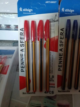 Penne a sfera Stilsign (blu e rosse)prezzo a conf.