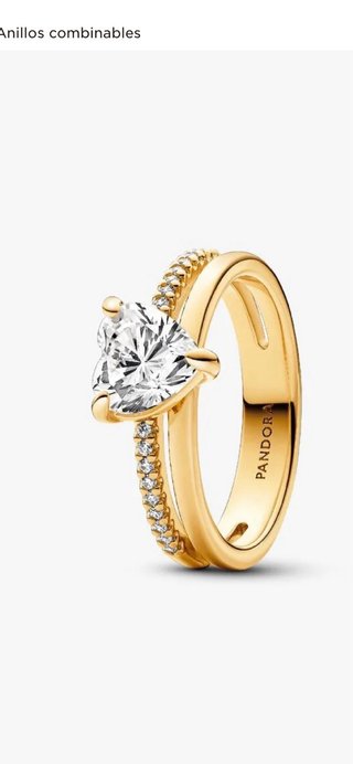 Anillo Pandora Oro 14k Talla 54
