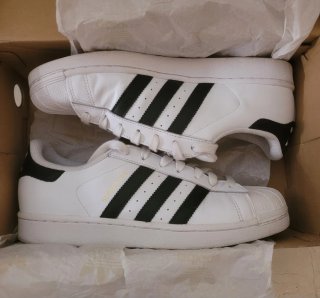 Zapatillas Adidas Superstar Blancas Negras