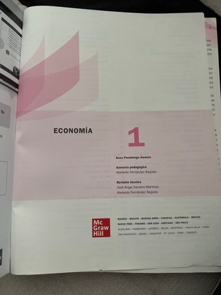 Economía 1.o Bachillerato