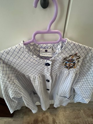 Bata uniforme escolar cuadros