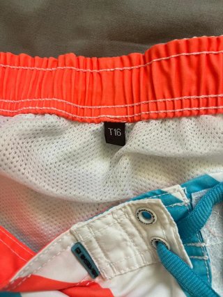 Bañador Quiksilver Rayas Azul y Blanco