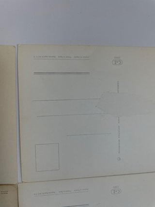 Lote 6 postales vintage ilustradas años 60-70