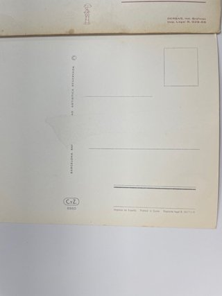 Lote 6 postales vintage ilustradas años 60-70