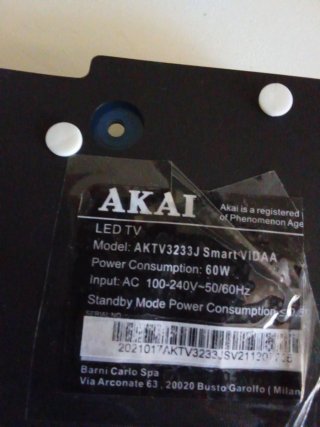 Supporti TV Neri Aktv3233J smart vidaa