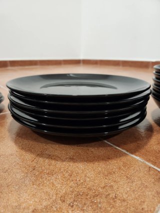 Vajilla Negra Ikea Porcelana