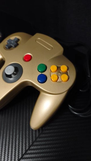 Lote 2 Mandos Nintendo 64 Joypad Gold Edition