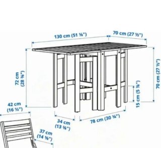 OFERTA *MESA* plegable madera Ikea Applaro