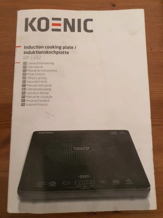 Placa de inducción KOENIC 2000W