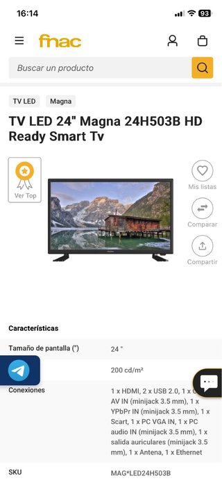 TV Magna LED24H503B 24