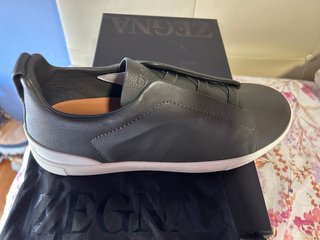 Zapatos Zegna Hombre Grises