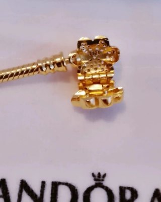 Pulsera Pandora Dorada con Circonitas