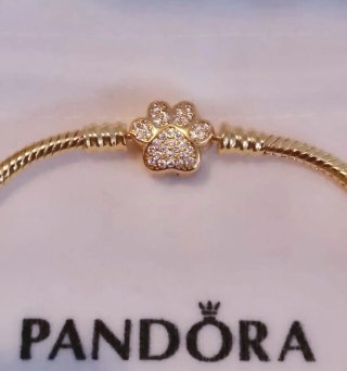 Pulsera Pandora Dorada con Circonitas