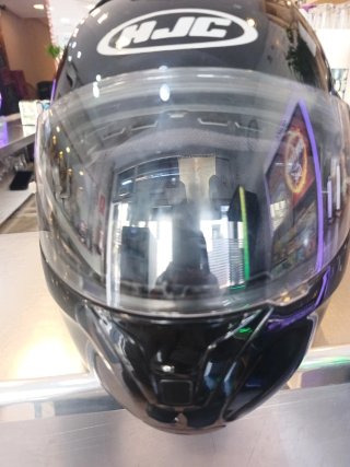 Casco Moto Integral HJC Talla M. Doble visera.