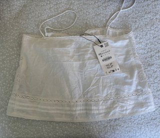 Blusa Zara blanca talla XS Sin estrenar