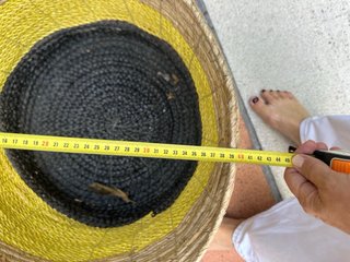Cesta de Yute y Mimbre Tricolor