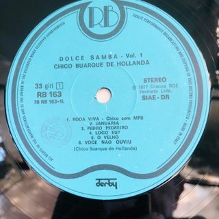 Chico Buarque Dolce Samba Vol. 1 LP