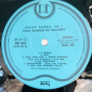 Chico Buarque Dolce Samba Vol. 1 LP