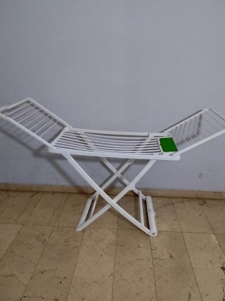 Tendedero Plegable Blanco y Verde