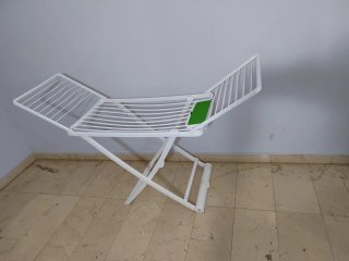 Tendedero Plegable Blanco y Verde