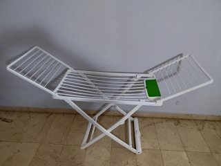 Tendedero Plegable Blanco y Verde