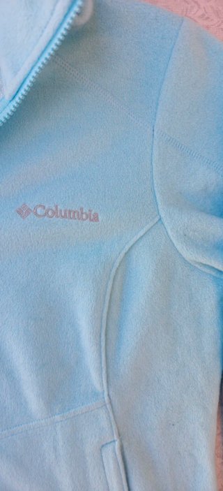 Felpa Columbia-pile leggero- Azzurra-S-Donna!