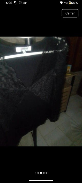 Blusa Morgan S Negra Encaje