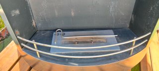 Chimenea Bioetanol Metal Negra y Plateada