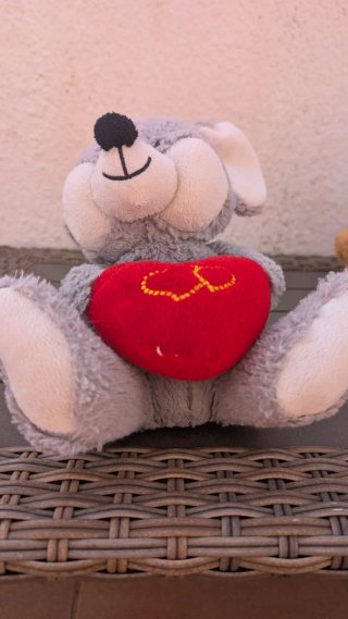 Lote de 5 peluches de osos y corazón