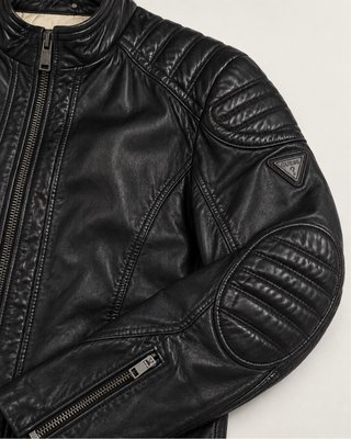 Chaqueta de cuero Guess hombre negra Talla M