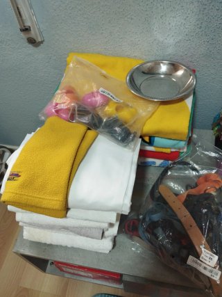 Regalo material protectora,casa de acogida perros.