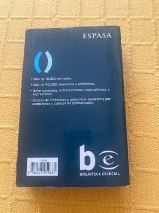 Diccionario de sinónimos y antónimos