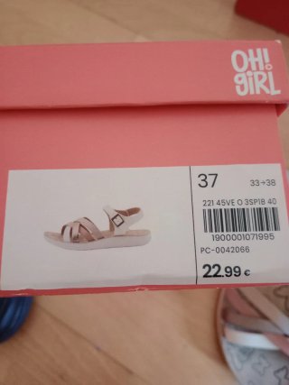 Sandalias de piel talla 37