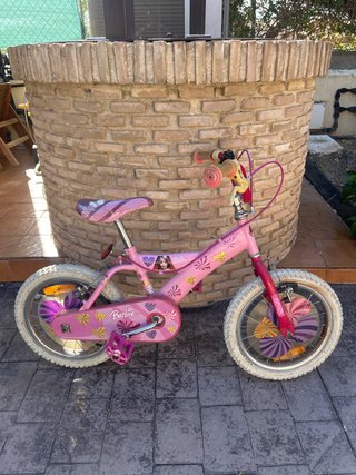 Bicicleta Barbie Niña Rosa