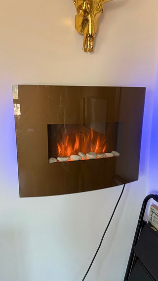 Chimenea eléctrica con luz y calor